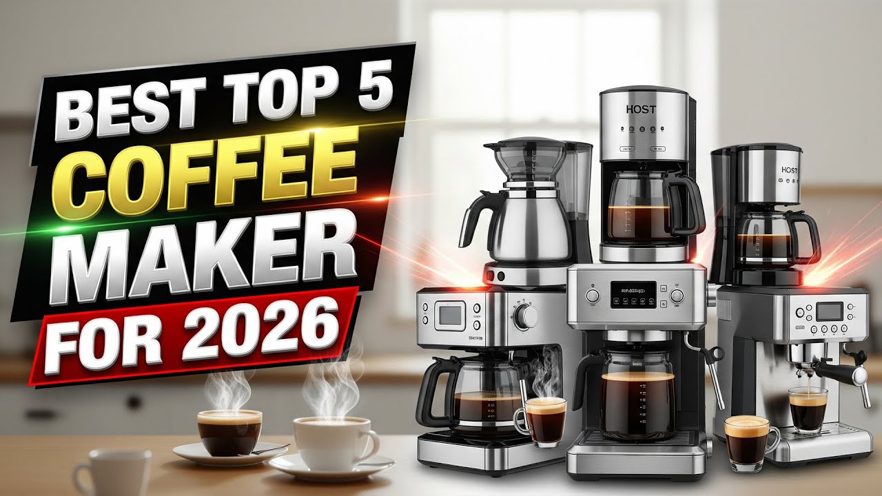 Best Top 5 Coffee Maker For 2026 | Smart & Stylish Brewing Picks