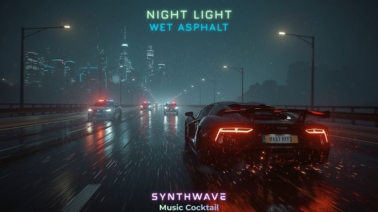 Wet Asphalt - Synthwave, Retrowave Soundtrack, Rainy City Lights, 80s, Best Electronic Music 2026