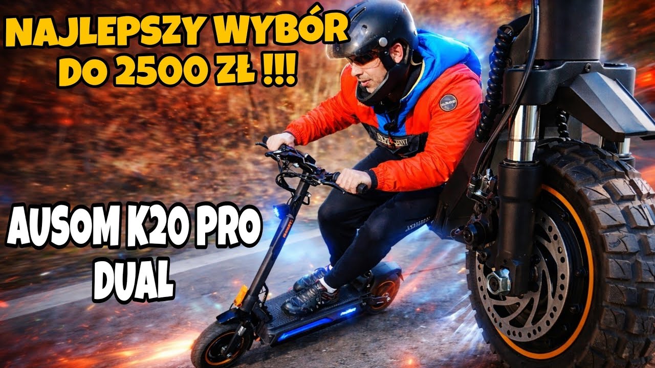 AUSOM K20 PRO DUAL 🔥 Najlepsza hulajnoga do 2500 zł? Moc, Zawieszenie i Zasięg! | Test