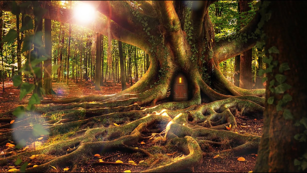 Forest Spring Ambience | Fantasy Cosy Treehouse Ambience | Windy March, Birds Singing, Nature Sounds