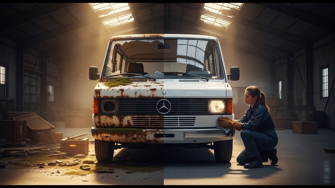 ASMR Car Restoration | 1983 Mercedes-Benz T1 Full Restoration