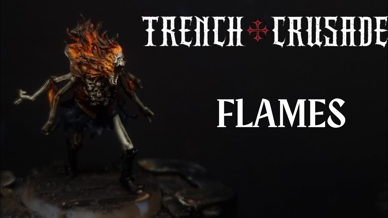 Painting Flames for my Trench Crusade Warband