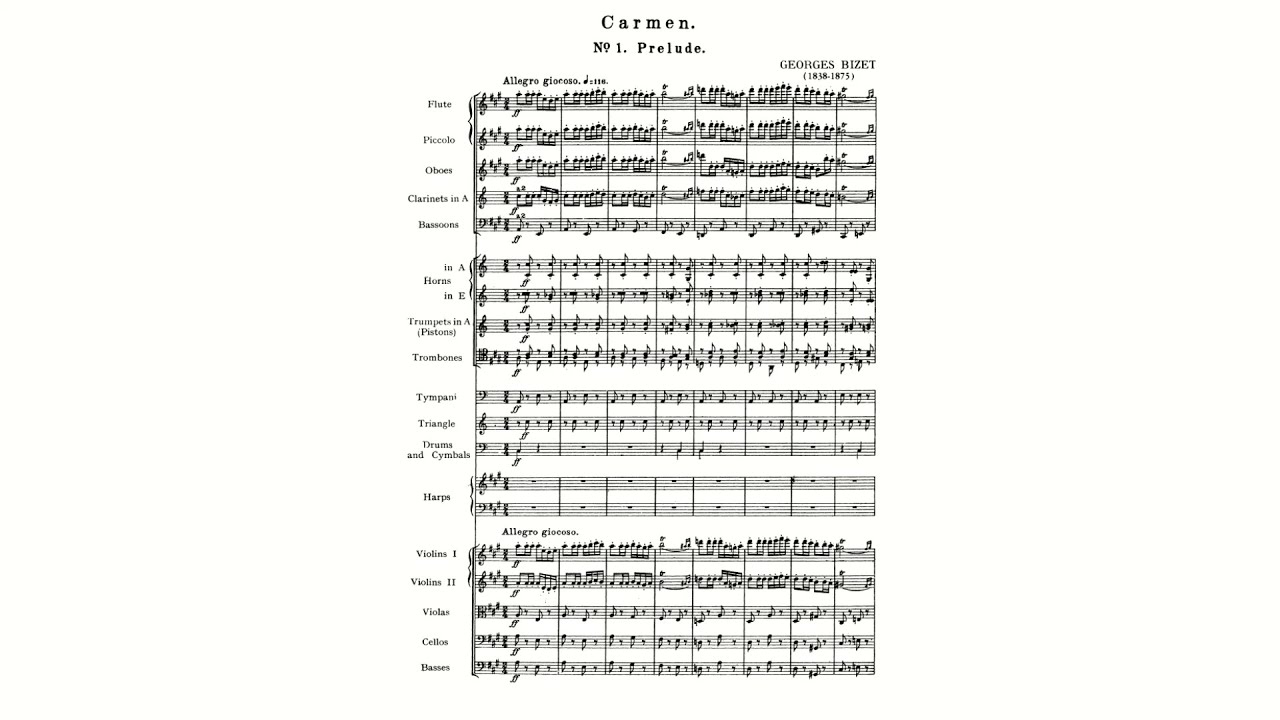 Bizet: Carmen [complete] (with Score)