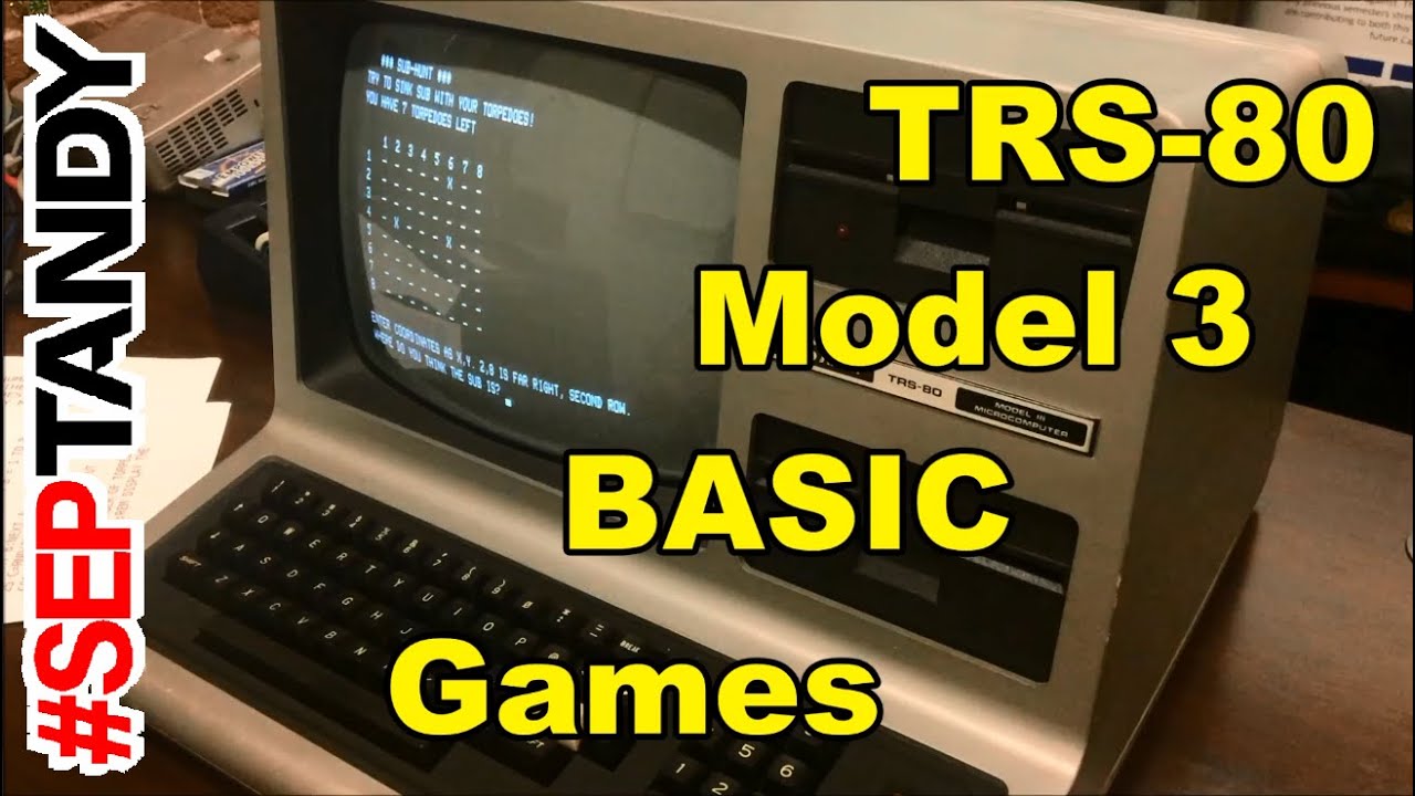 TRS-80 Model 3: BASIC Gaming Fun - #SepTandy