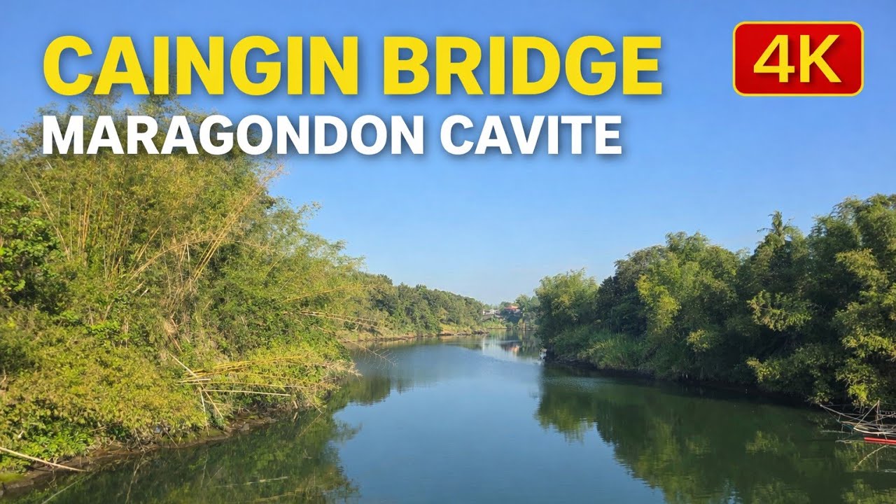Walking Across Caingin Hanging Bridge Maragondon Cavite 🇵🇭 | 4K POV