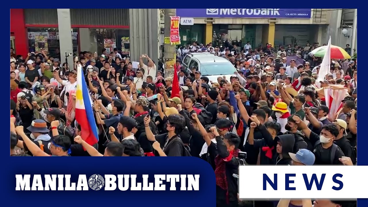 Protesters sing 