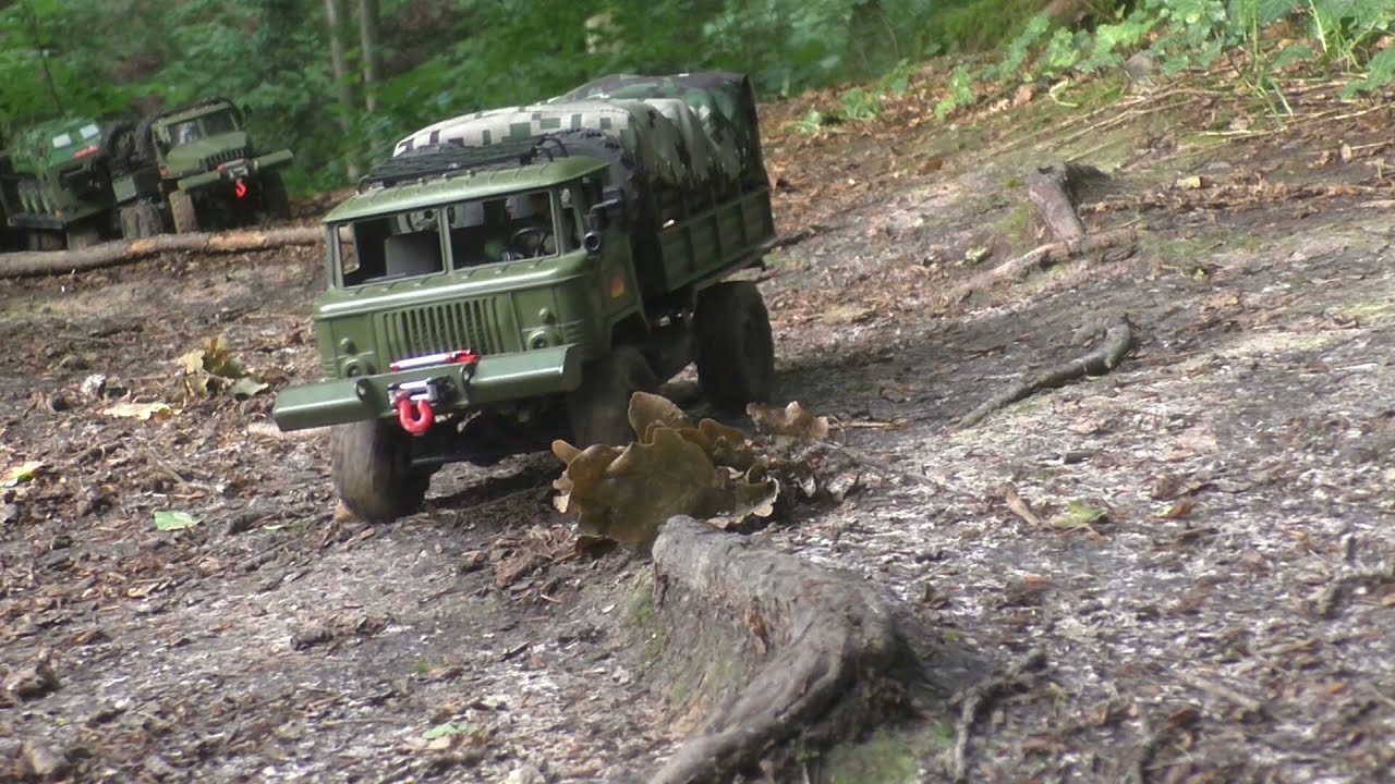RC GAZ 4x4 with winch - Russian all-purpose vehicle in the field !!!