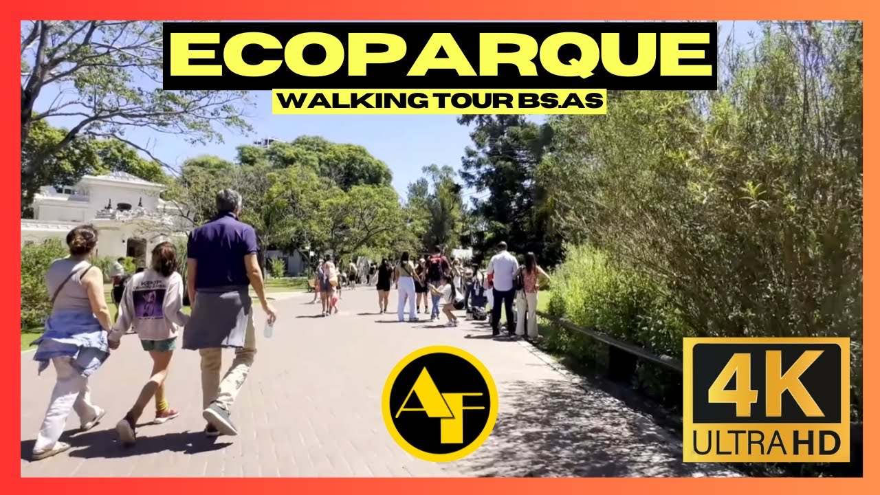 (4K) Walking Tour Bs.As. - Caminata completa por el ECOPARQUE de Buenos Aires
