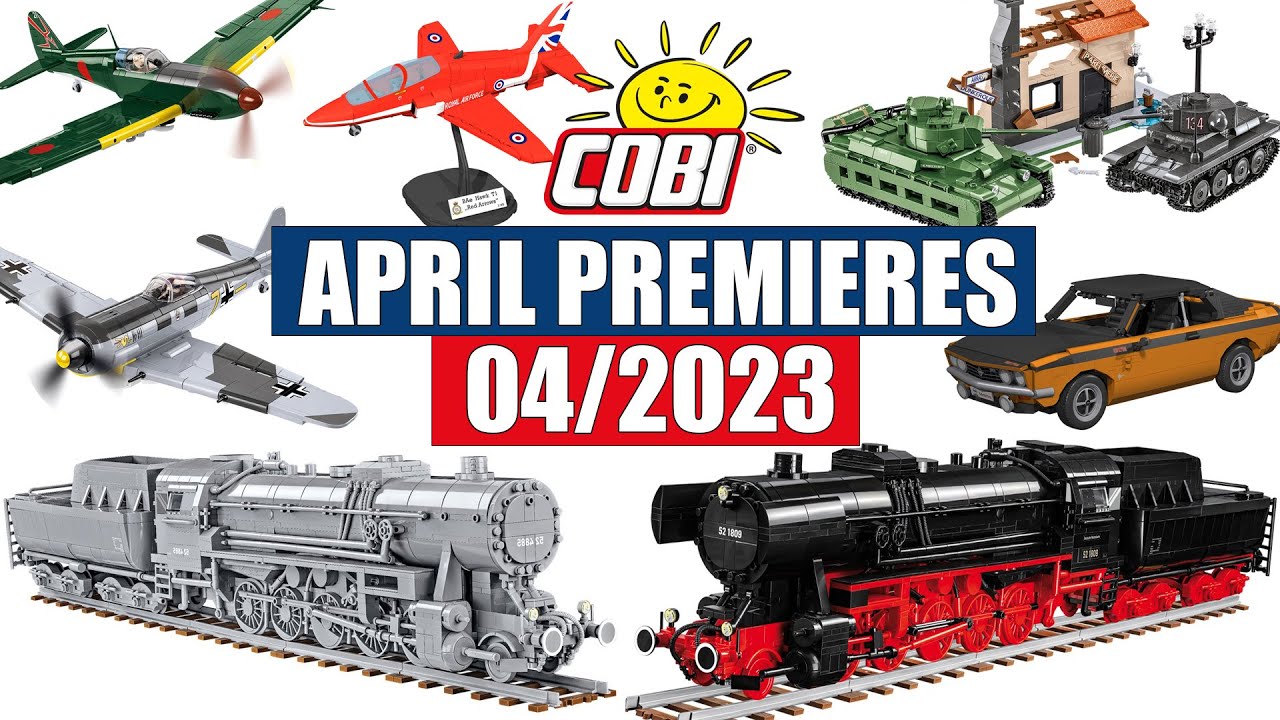 📅 April premieres from COBI 04/2023 - Planes, tanks, artillery, trains, cars