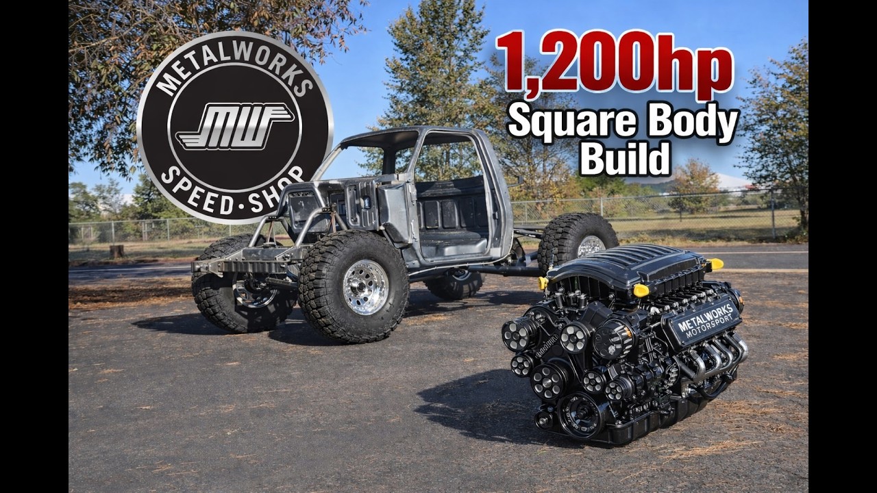 Wild 1,200hp Square Body 4x4 build at MetalWorks with Art Morrison chassis & Wegner custom LS engine