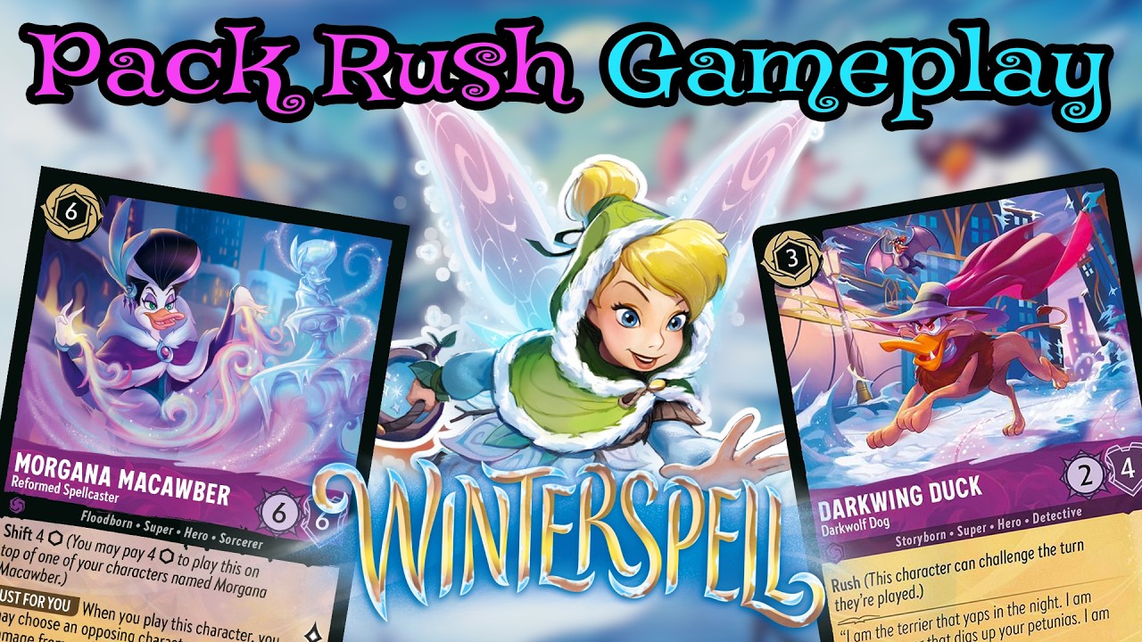 Winterspell FAST FUN Pack Rush Battles! | Disney Lorcana