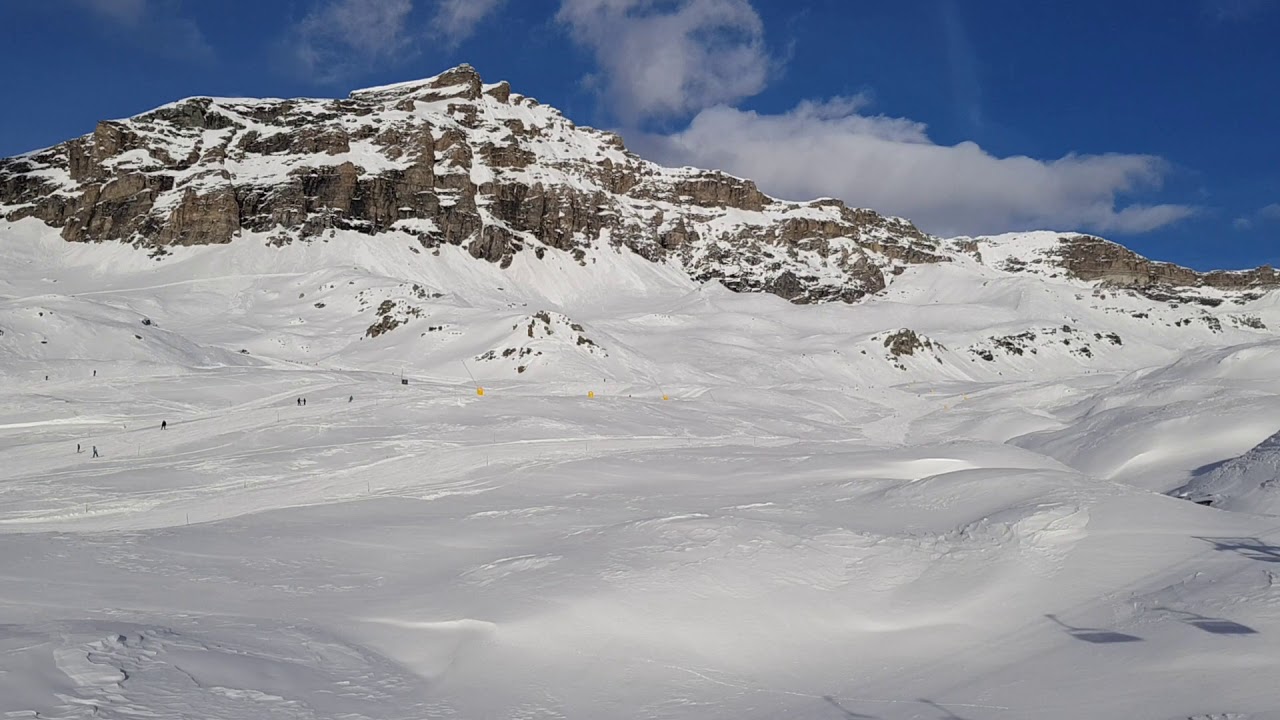 Cervinia. Ski lift PLAN MAISON.