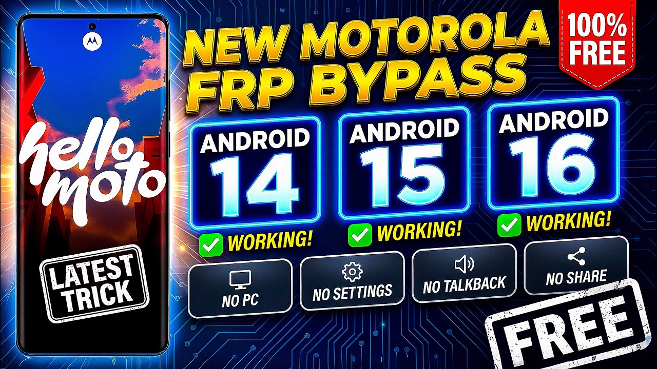 How To Bypass FRP on Motorola Phones (2026) 😱 | Android 14, 15, 16 | Moto FRP Unlock FAST