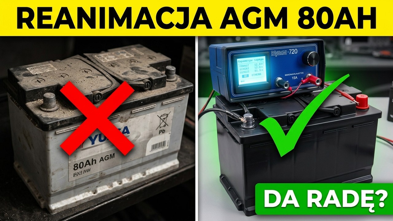 🚑 RATUNEK starego akumulatora 👉🏼 AGM 👈🏼  80Ah. S4E11