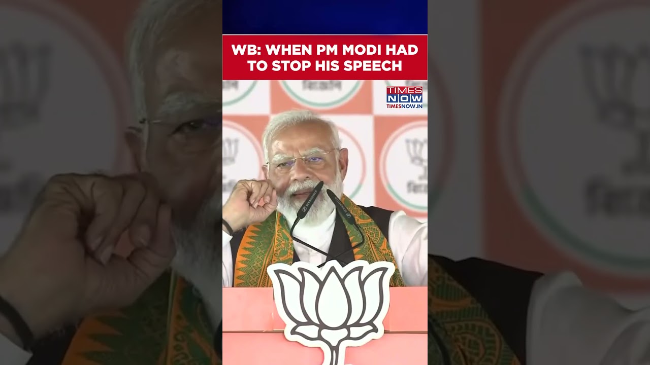 Modi's Speech Interrupted: What PM Told Security Forces, Residents Of West Bengal's Siliguri #shorts