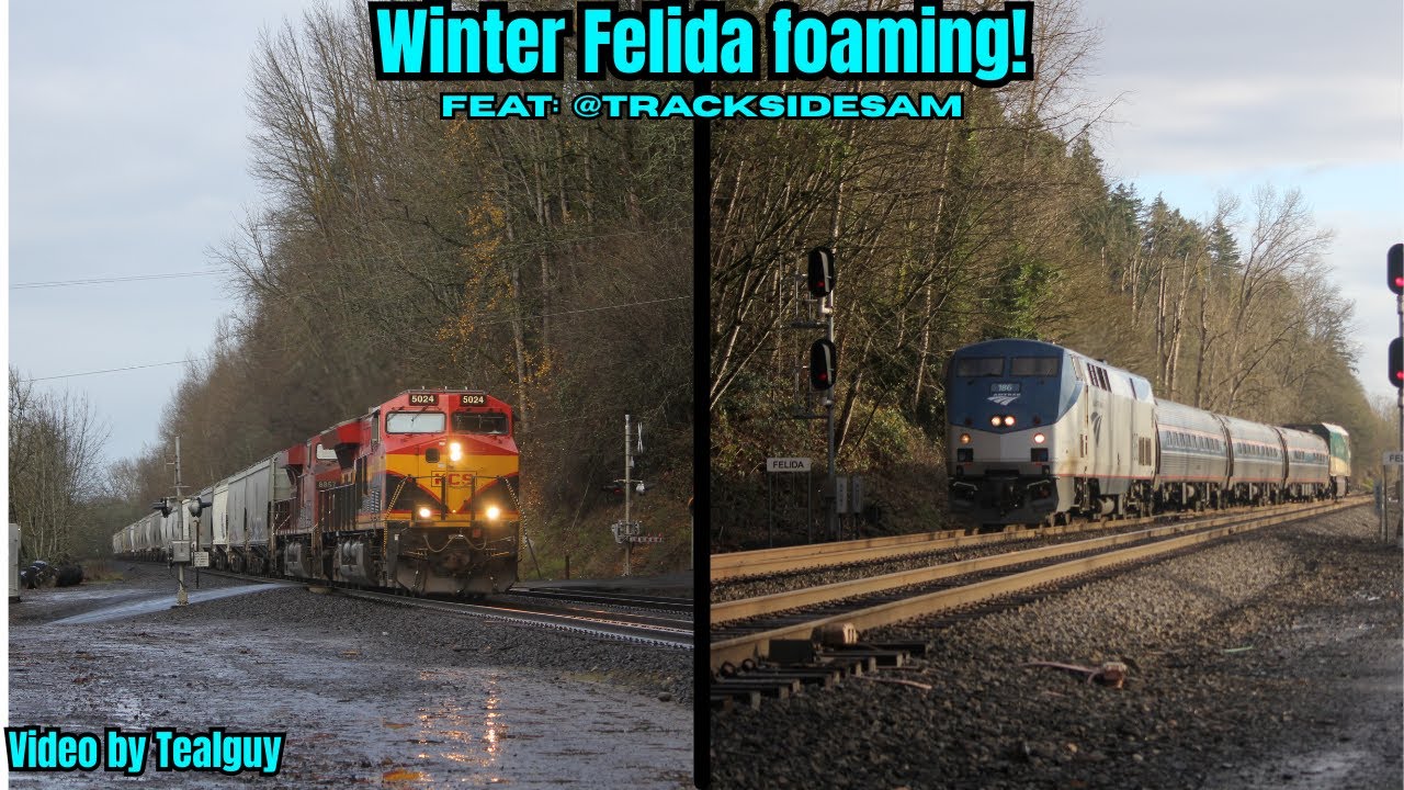 Winter Felida railfanning with @TracksideSamOfficial