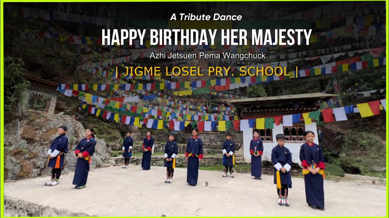 A TRIBUTE DANCE TO HER MAJESTY | Tertoens MJ films | JIGME LOSEL PRY. SCHOOL | Music Video  | 2023
