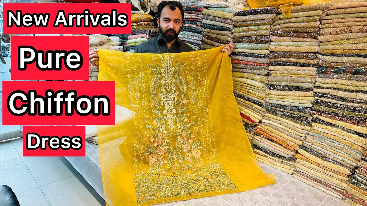 New Arrival Bareeze Pure Chiffon Collection | Bareeze Pure Chiffon Handmade Dress | Pure Raw Silk