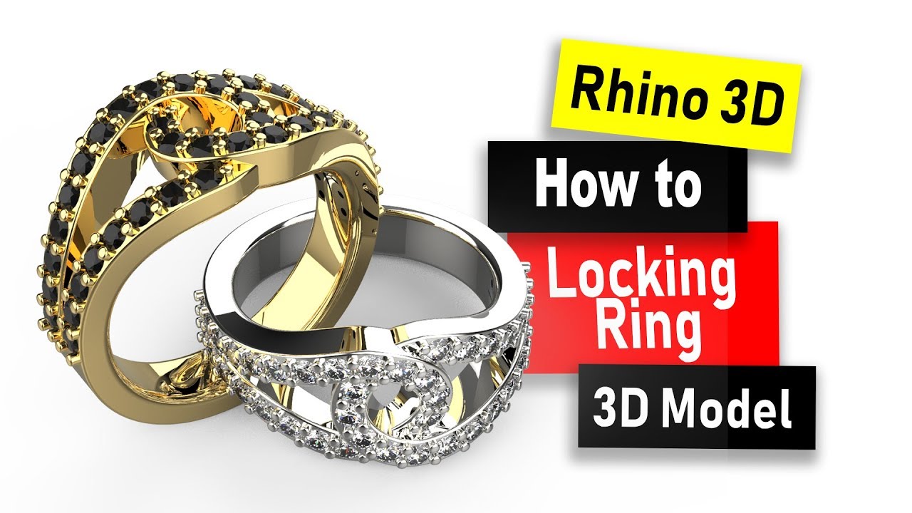 Design a Locking Ring Model in Rhino 6: Jewelry CAD Design Tutorial #84