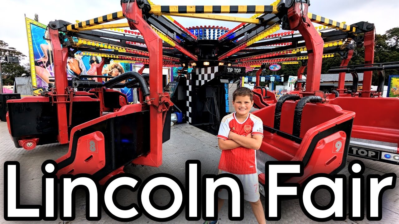 Theo did the TIP TOP RIDE at Lincoln Fun Fair