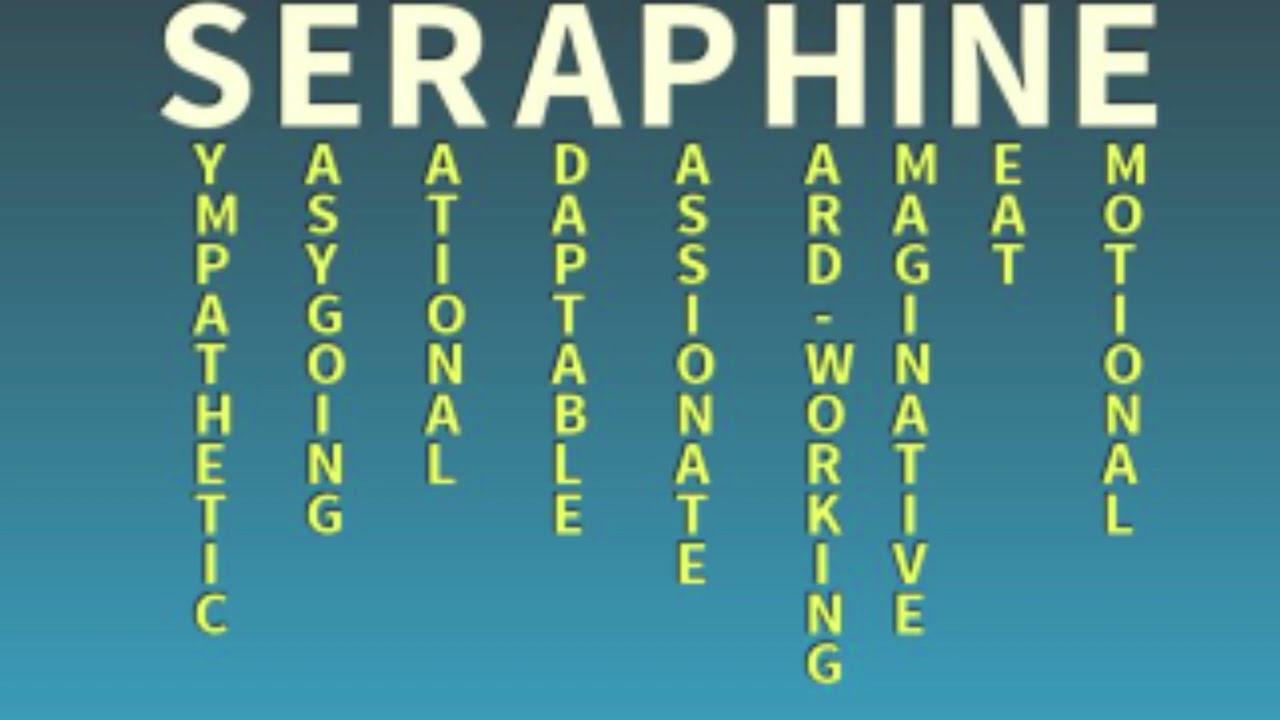 Ubusobanuro Bwamazina: SERAPHINE, Amazina agezweho wakwita Umwana, Duhuza amazina mu rukundo%