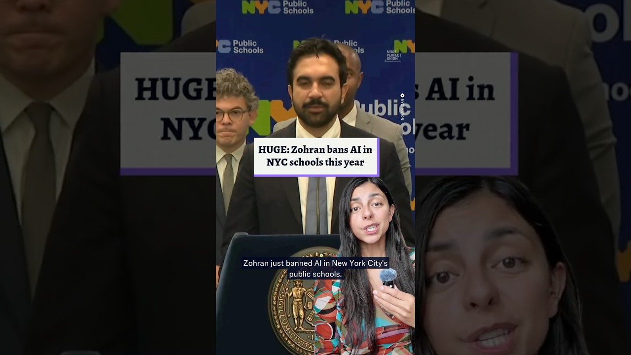 Zohran Mamdani just BANNED AI in NYC elementary and middle public schools