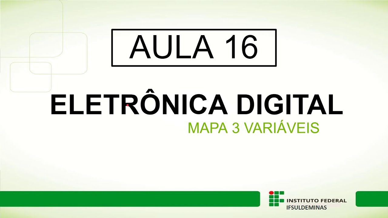 MAPA DE KARNAUGH- 3 VARIÁVEIS