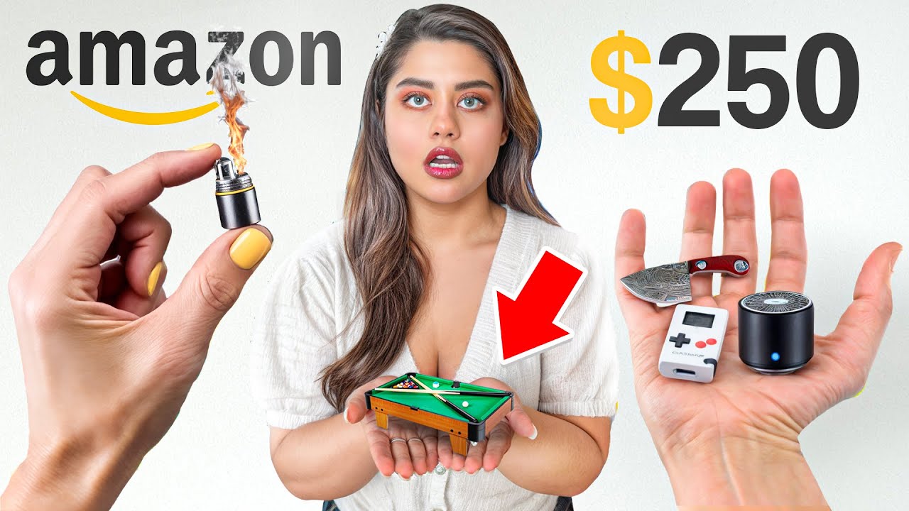 کوچولوترین وسایل جهان رو خریدیم! میز بیلیارد ۳۵ سانتی😱 | Mini Products