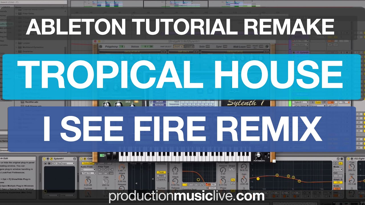 Tutorial KYGO Ed Sheeran I See Fire Remake Ableton Live 9 Sound design Cover Thomas Jack