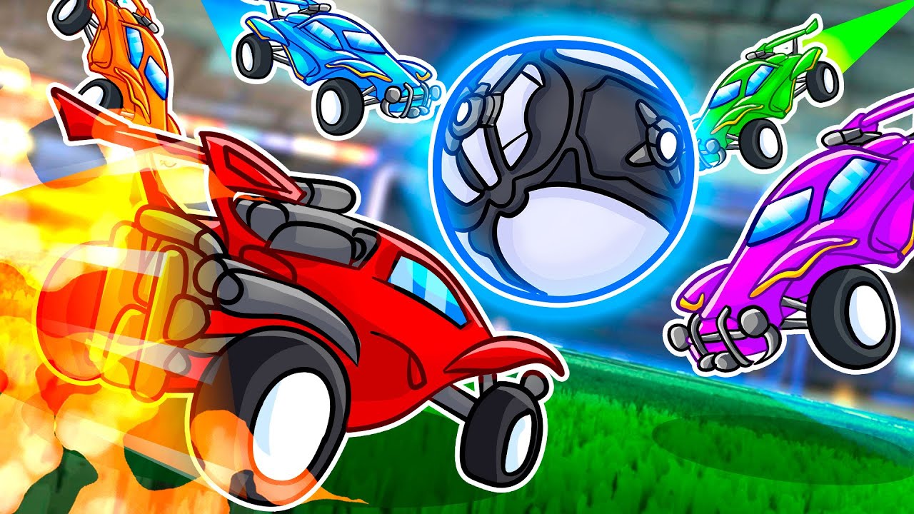 Techy Vs 4 CRAZY FAN GIRLS In Rocket League...