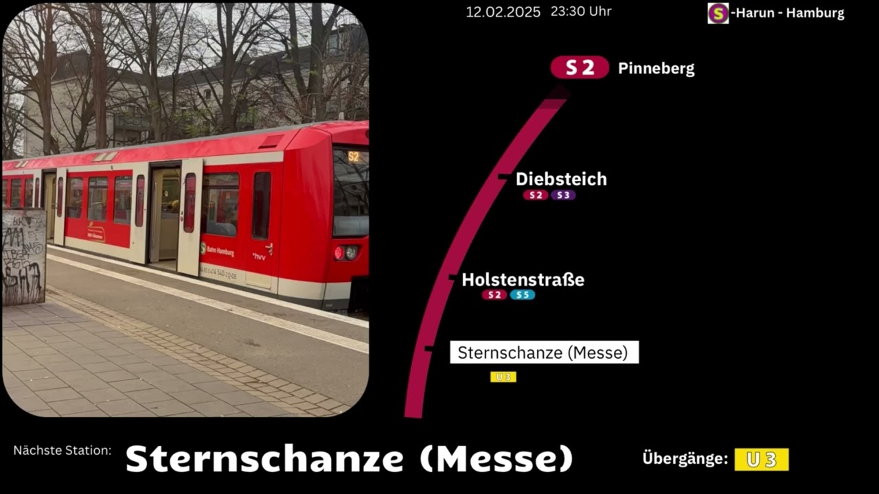 S.2 bis Pinneberg via Dammtor | S2 | Ansagen | S-Bahn Hamburg ~ | BR 474 ~ BR 474 Hmaburg Original