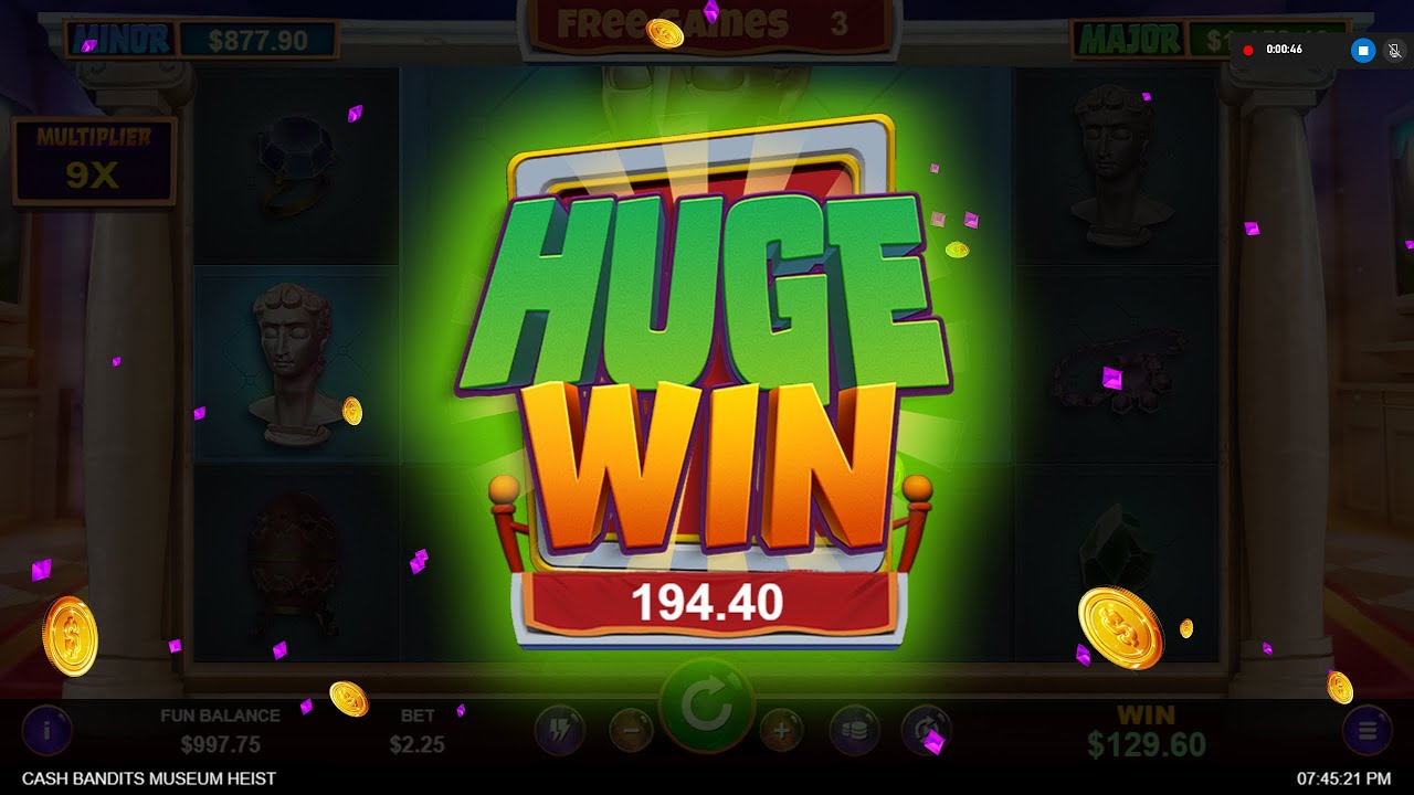 Cash Bandits Museum Heist Slot by Realtime Gaming🚩 Gameplay & Wins 🚩NSG Team
