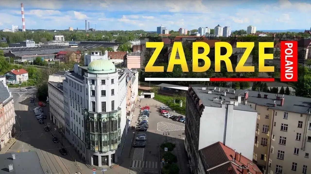 🇵🇱 Zabrze z lotu ptaka w 4K – Niesamowite widoki!
