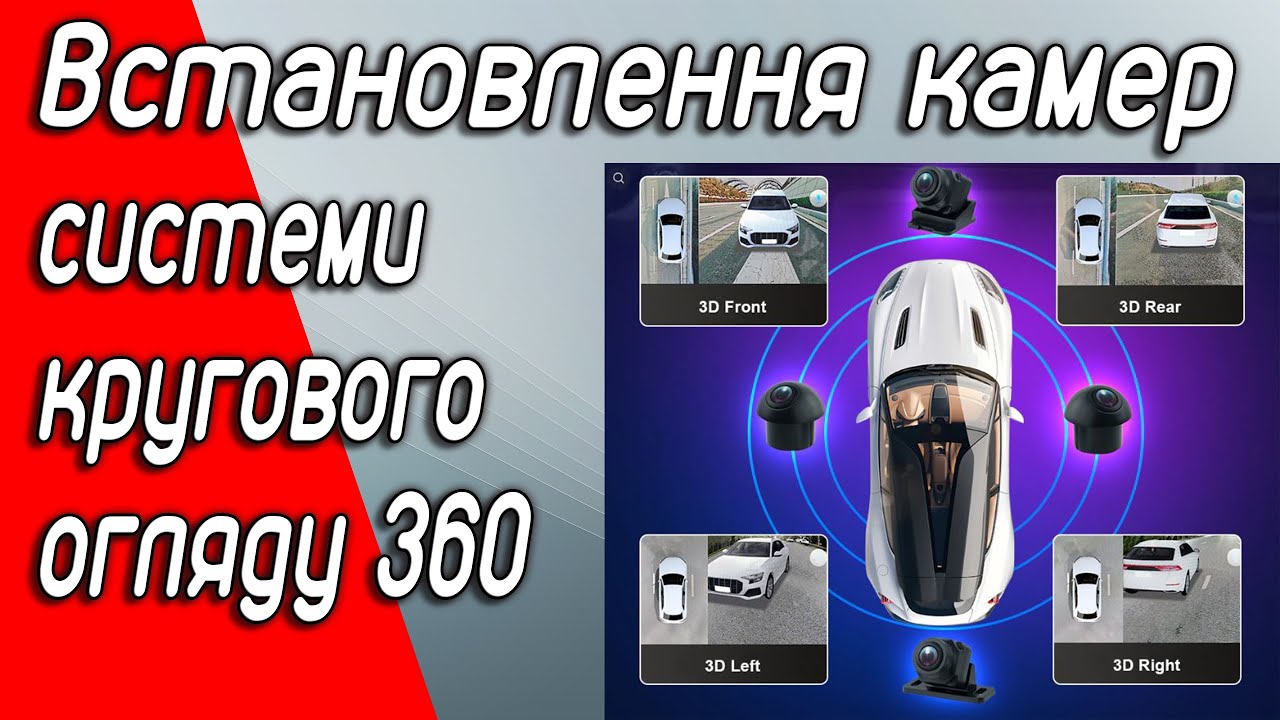 Встановлення камер системи кругового огляду 360 . Нюанси підключення до Ford Escape / Kuga.