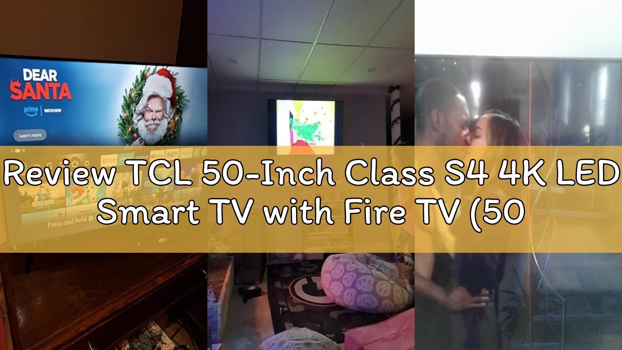 Review TCL 50-Inch Class S4 4K LED Smart TV with Fire TV (50S450F-CA), Dolby Vision HDR, Dolby Atmos