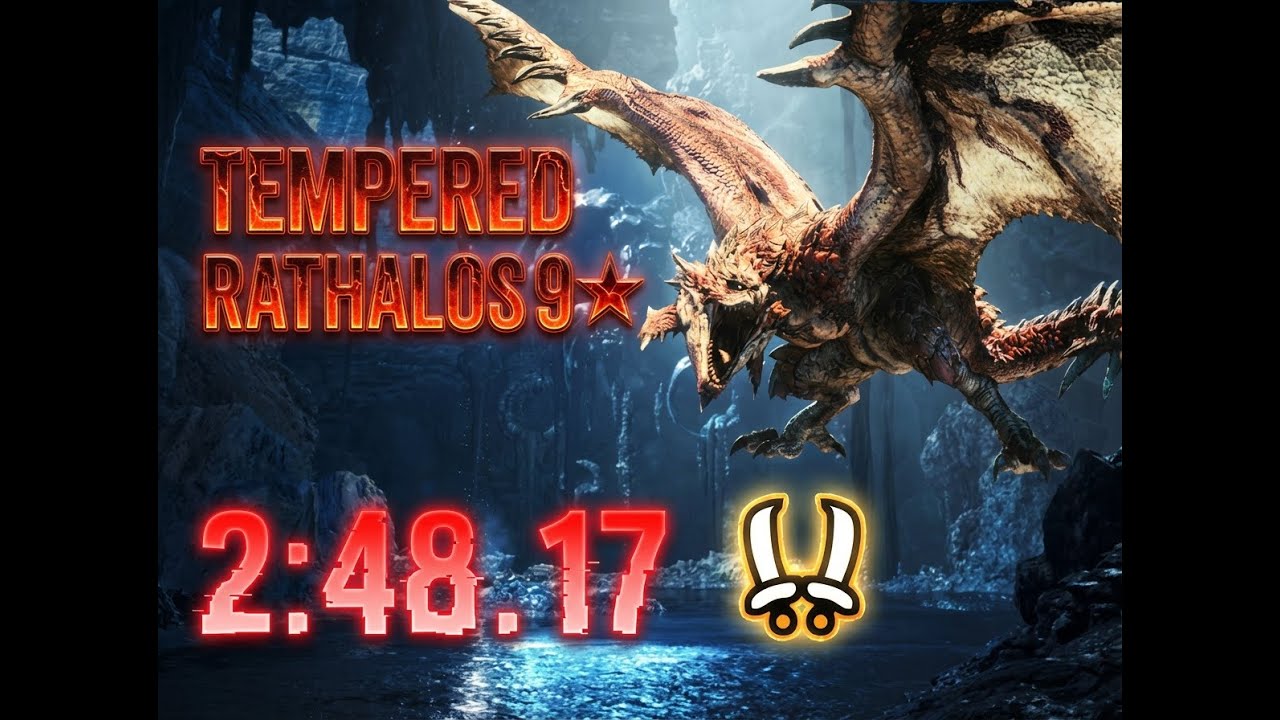 Tempered Rathalos 9★ Dual Blades Speedrun – 2:48.17 | Monster Hunter