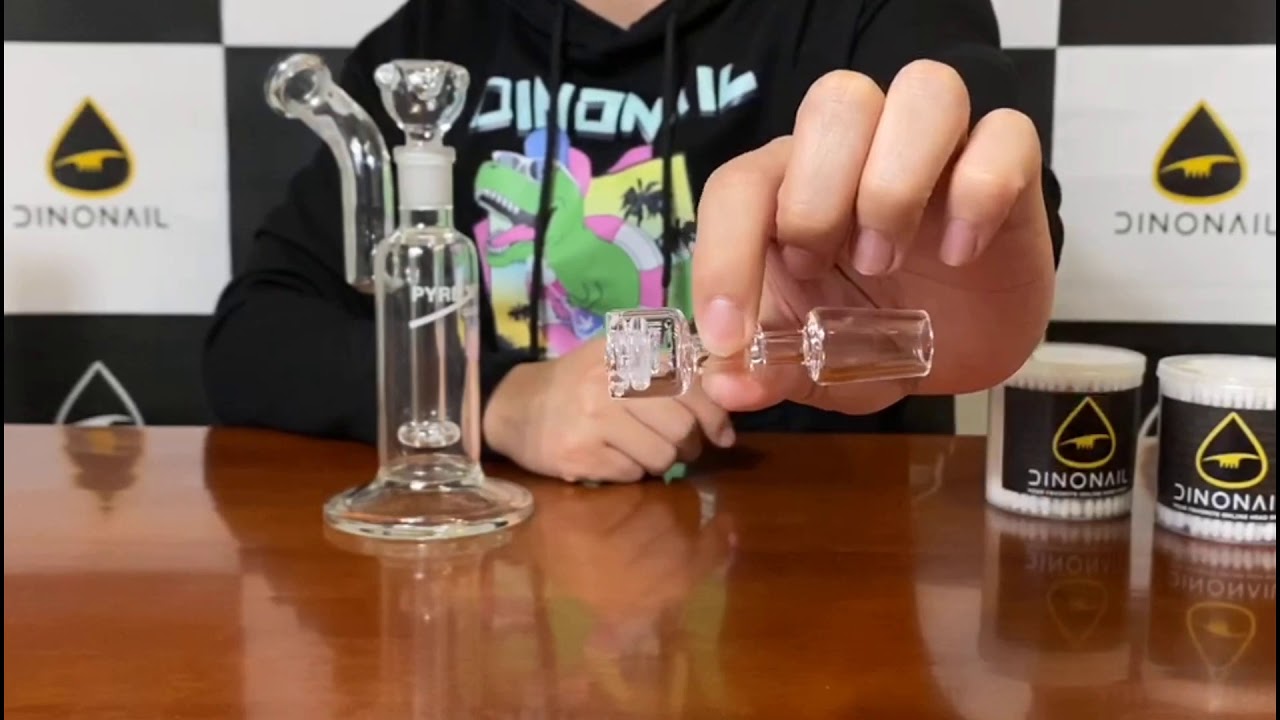 thedinonail.com--Diamond Knot Quartz Banger Nail
