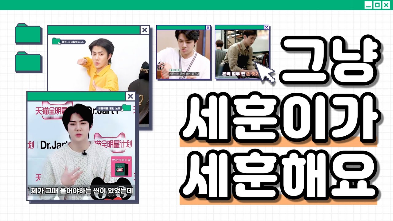 그냥 세훈이가 야무지고 스윗하고 다함_ZIP (국궁 훈련/아애묘성인/완벽한 손씻기...더보기)ㅣ EXO SEHUN