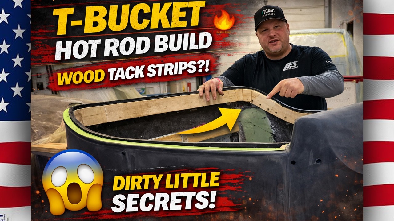 Auto Restoration Shop Shows How To Screw In Wood Tack Strips For A  T Bucket Hoyt Rod