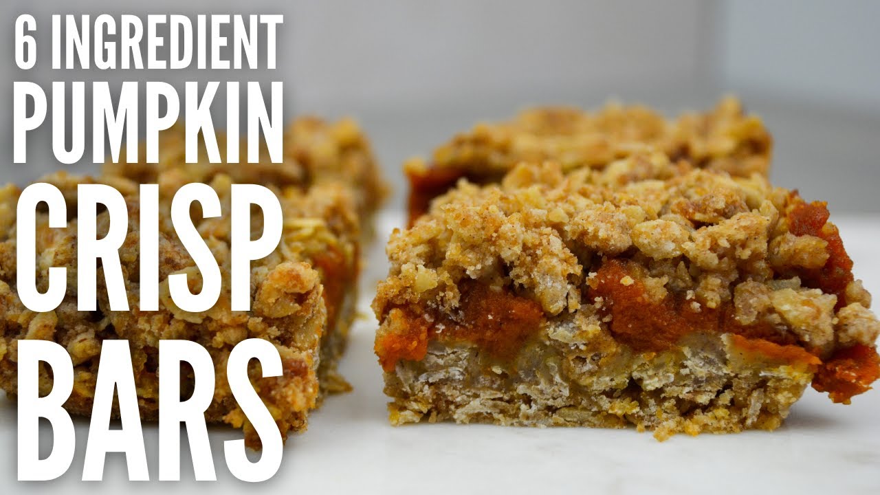 Pumpkin crisp bars - the easiest make ahead Thanksgiving dessert!