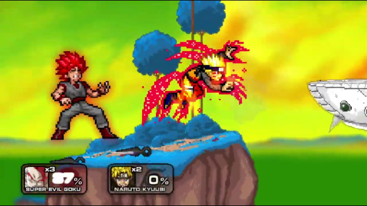 Playing around with a few Super Smash Flash 2 Mods (SSF2)