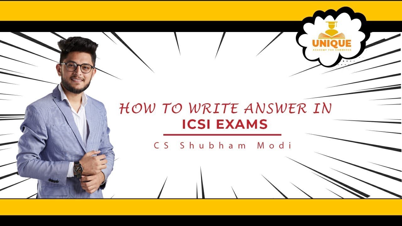 How To write answers in CS Executive & CS Professional exams | Must Watch