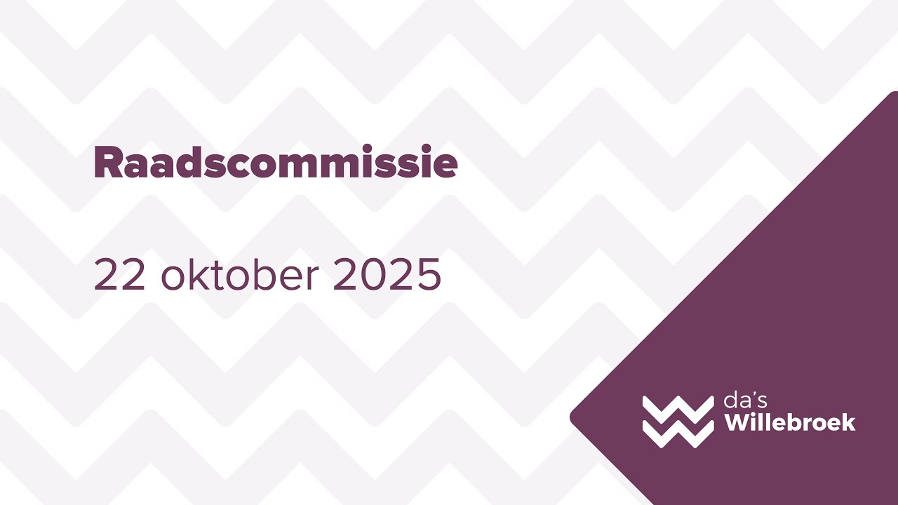 Raadscommissie - woensdag 22 oktober 2025