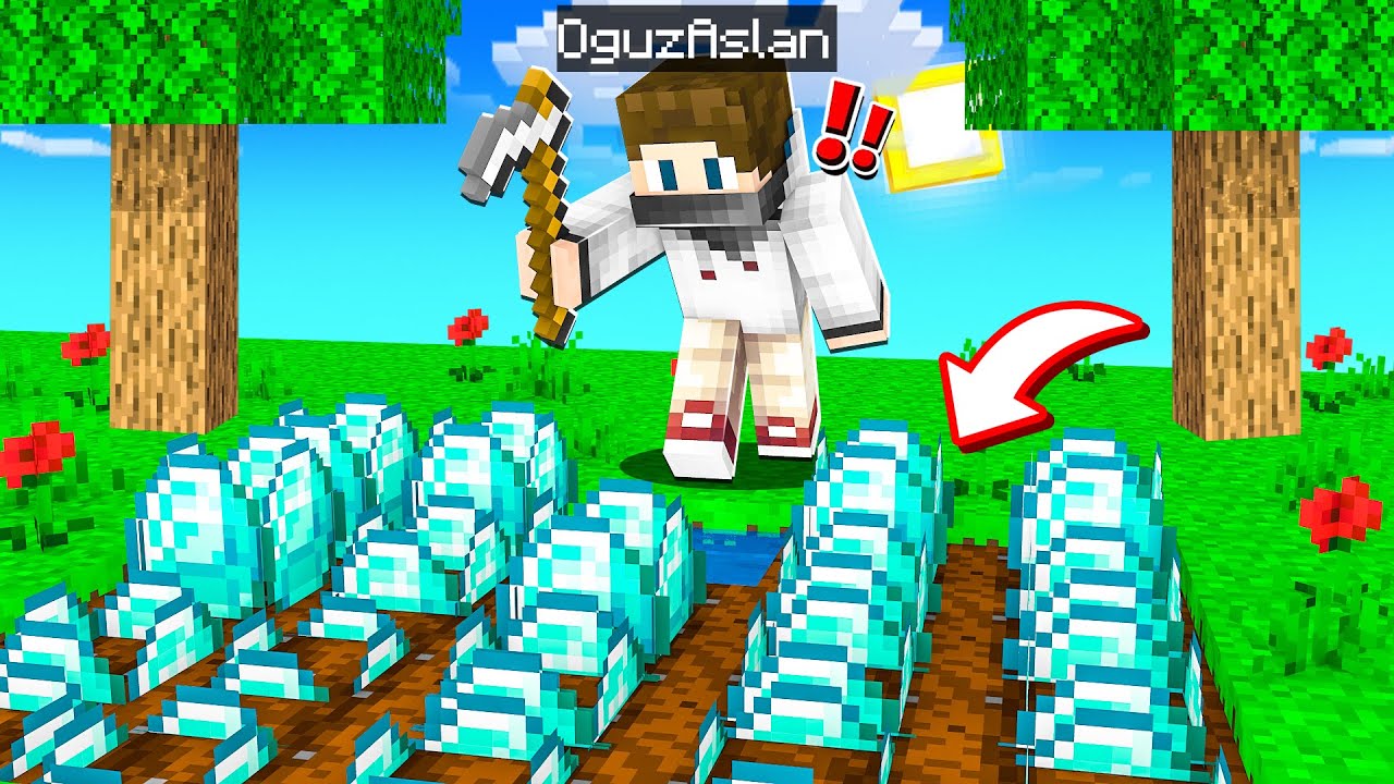MİNECRAFT'ta ELMAS TARLA - Minecraft