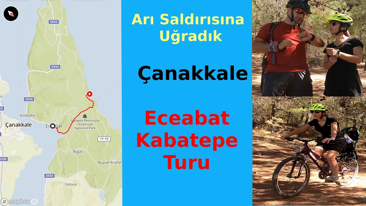 Eceabat'tan Kabatepe'ye Bisiklet Sürdük ve Denize Girdik
