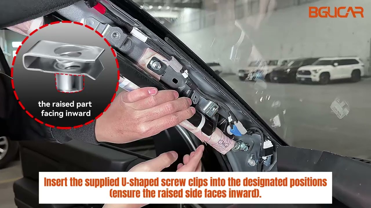BGUCAR A-Pillar Grab Handles Installation Guide Custom Fit for Tacoma Gen 4th (2024+)