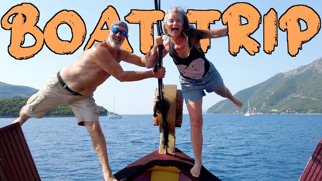 LEFKADA, GREECE (PART 4) | Odysseia Boat Trip, Meganisi, BBQ lunch on deserted beach and Nydri Town