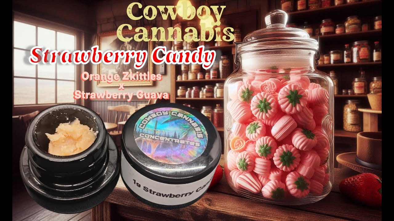 Trying Strawberry Candy Rosin from Cowboy Cannabis! - Crazy Sweet!
