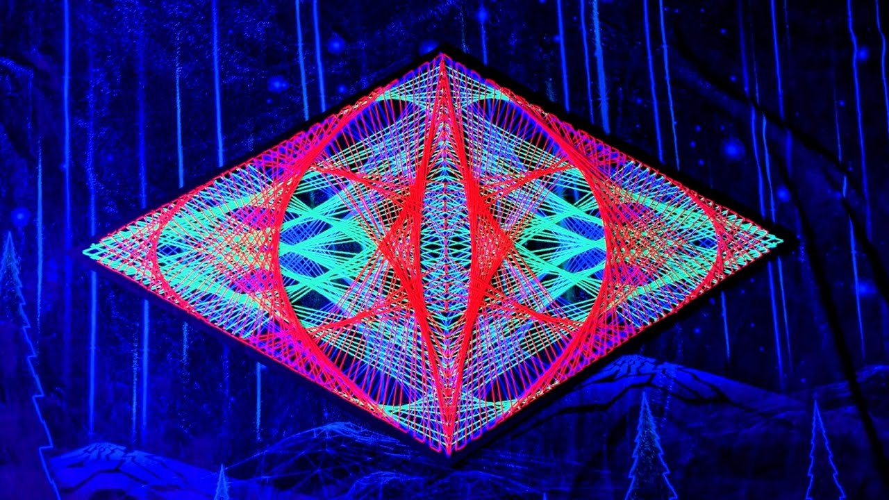DIY Tutorial on how to make Psychedelic String Art