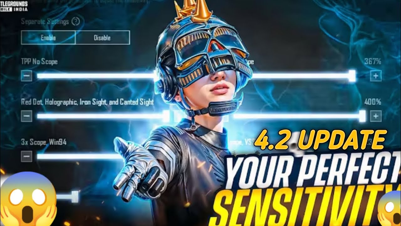 PUBG MOBILE 4.2 UPDATE | ZERO RECOIL GYROSCOPE SENSITIVITY 🔥